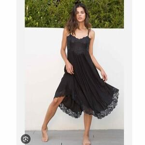 We Are HAH The Evelyn Reversible Lace Up Corset Dress Black Size XS